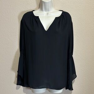 INC INTERNATIONAL CONCEPTS V-Neck Blouse, Size L, EUC